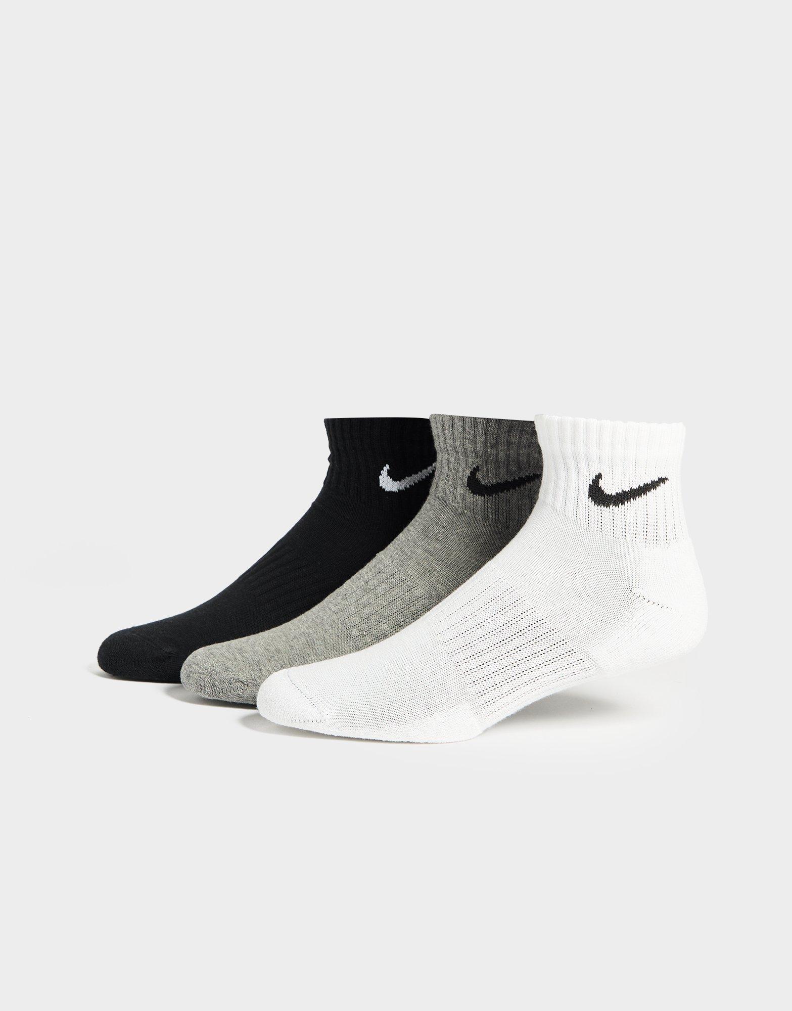 3-Pack Lightweight Quarter Socks