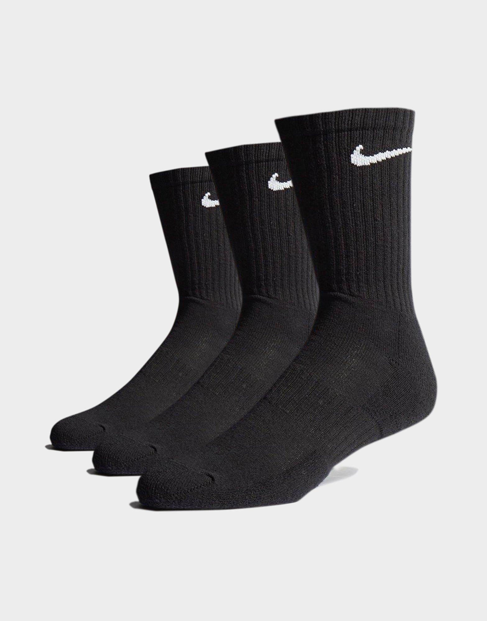 3-Pack Cushioned Crew Socks