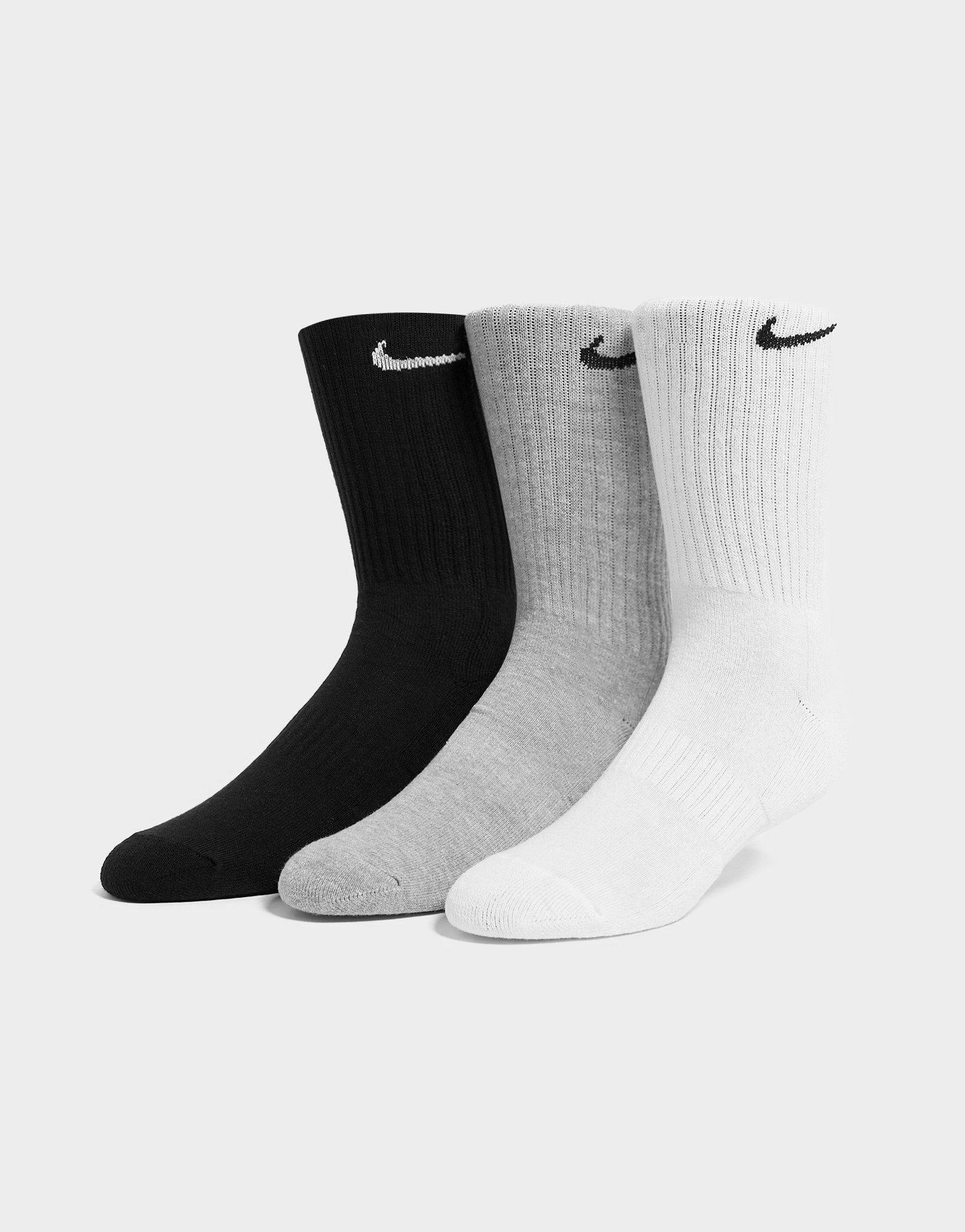 3-Pack Cushioned Crew Socks