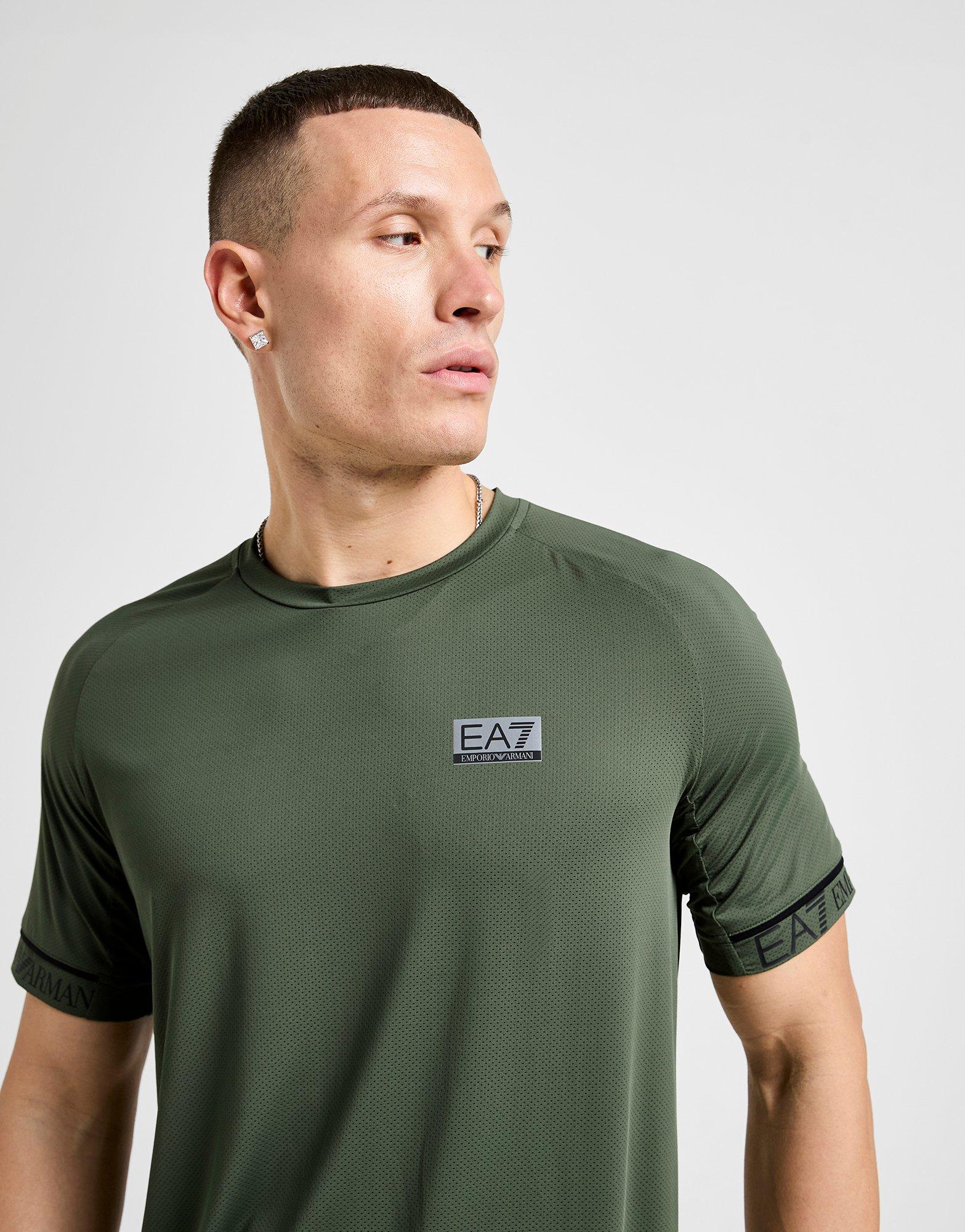 EA7 Emporio Armani Tape Sleeve Poly T-Shirt