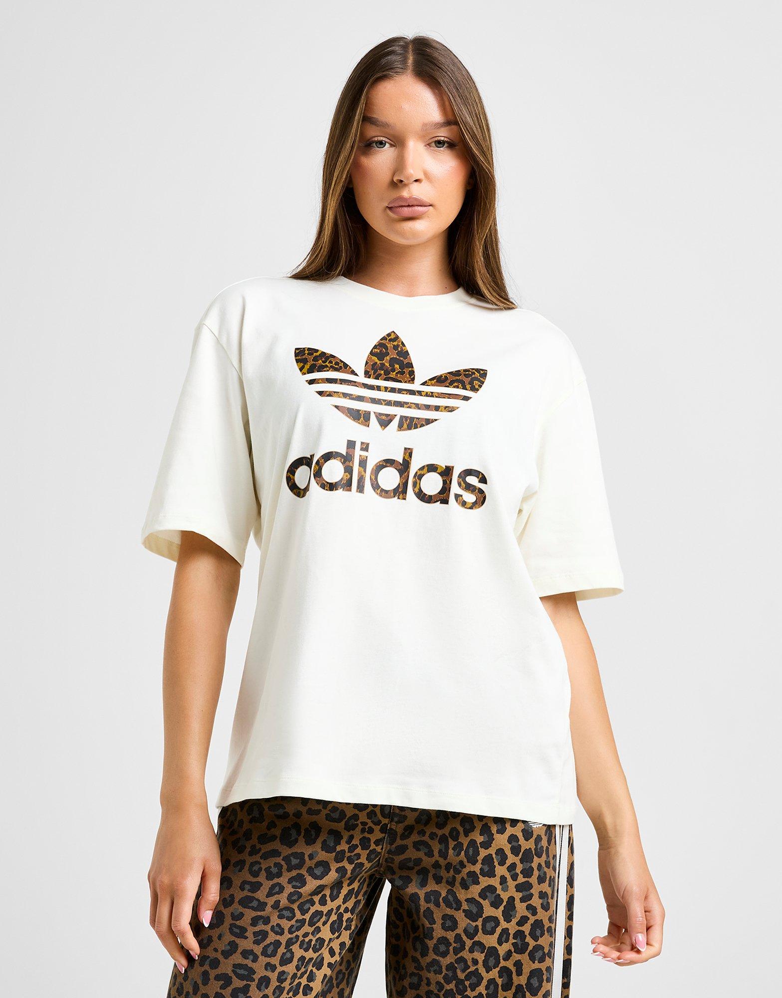 Originals Leopard Print Trefoil Boyfriend T-Shirt