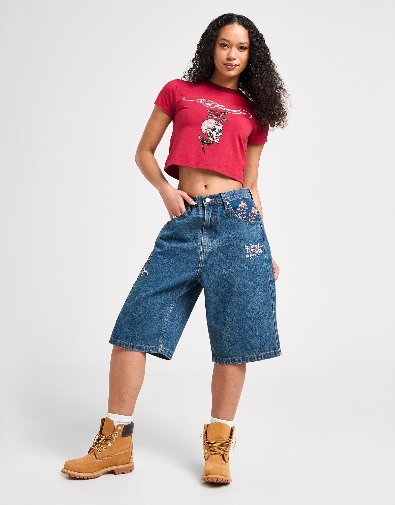 Ed Hardy Dragon Denim Jorts