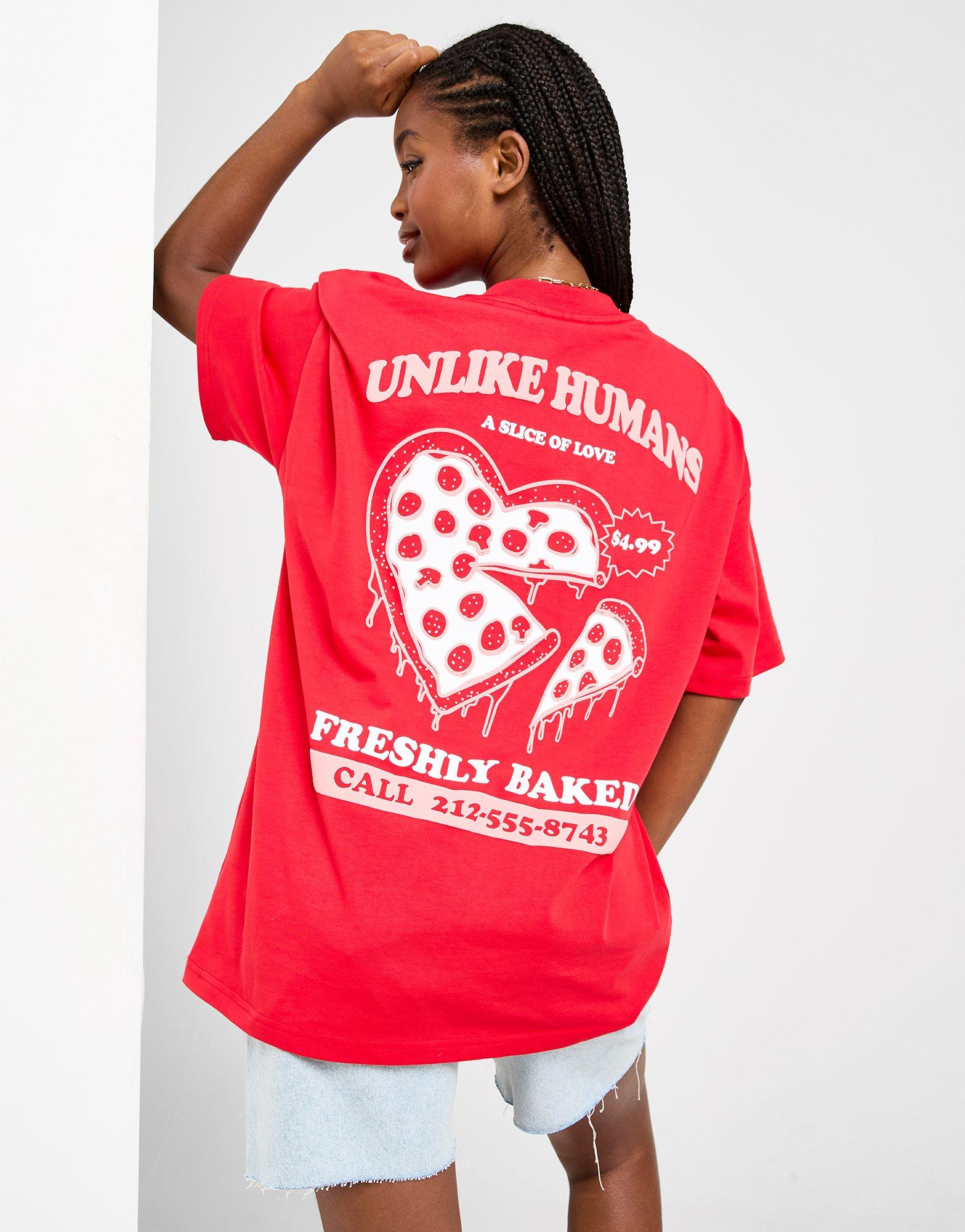 Unlike Humans Pizza T-Shirt