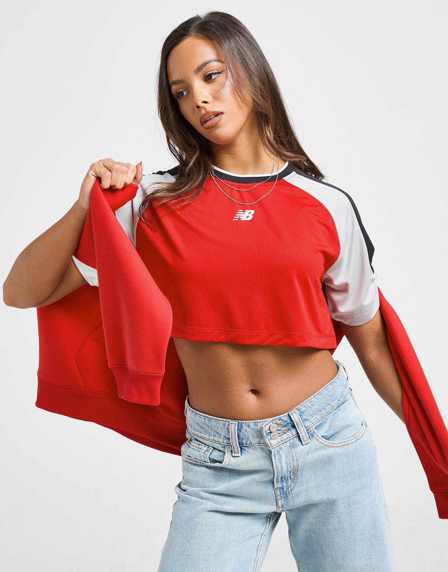 Logo Crop Football T-Shirt