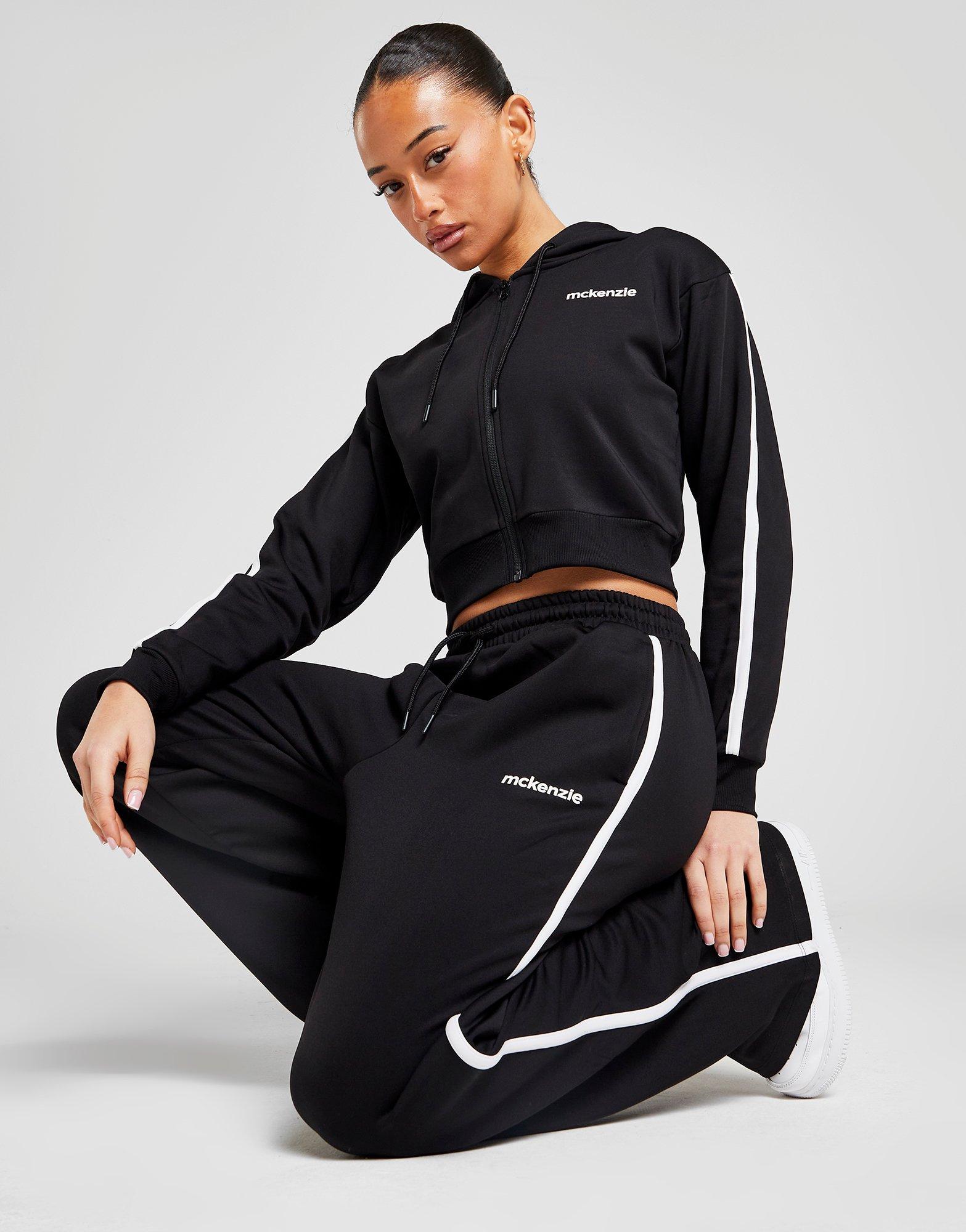 Poly Wide Leg Joggers