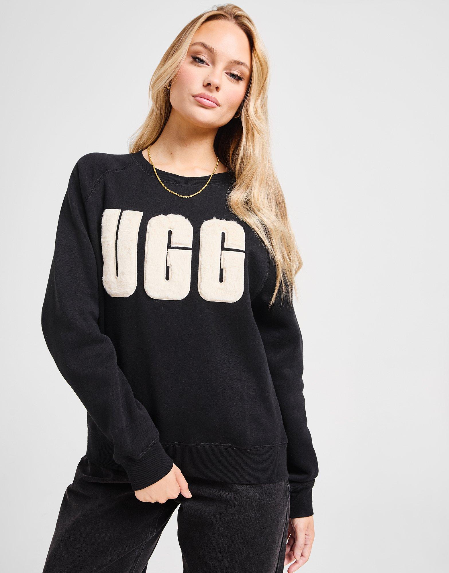 Fuzzy Logo Crew Sweatshirt