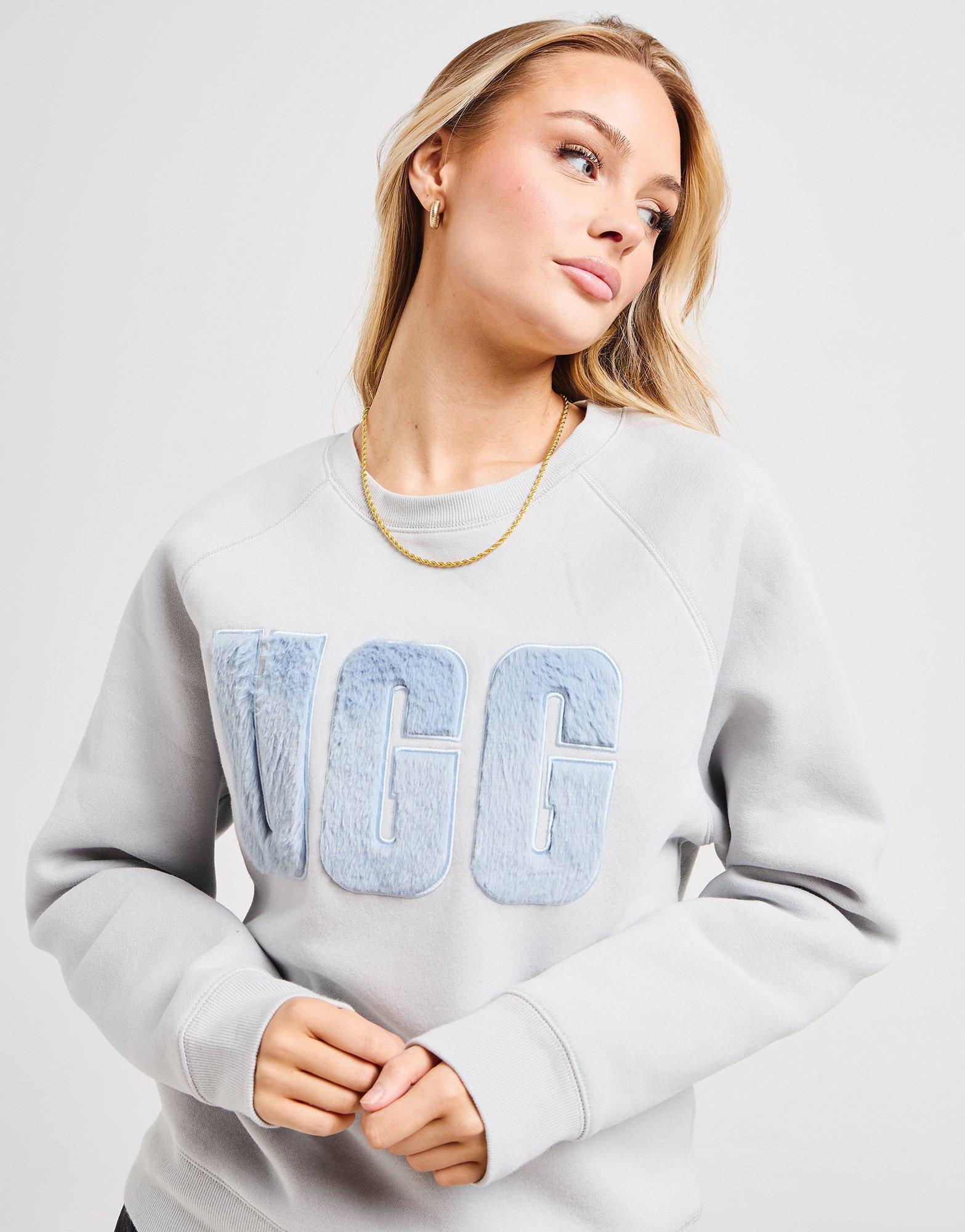 Fuzzy Logo Crew Sweatshirt
