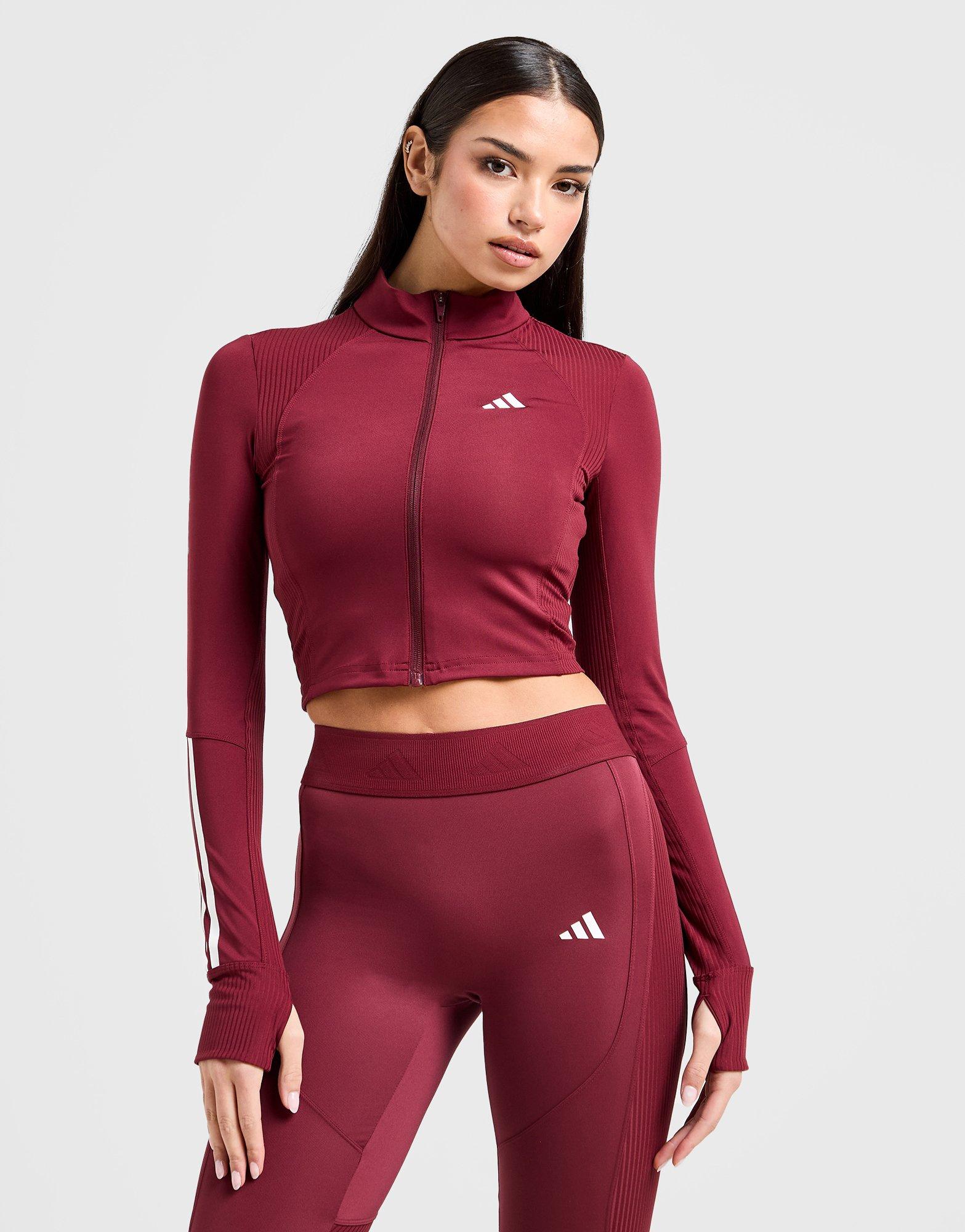 Hyperglam Ribbed Full Zip Top