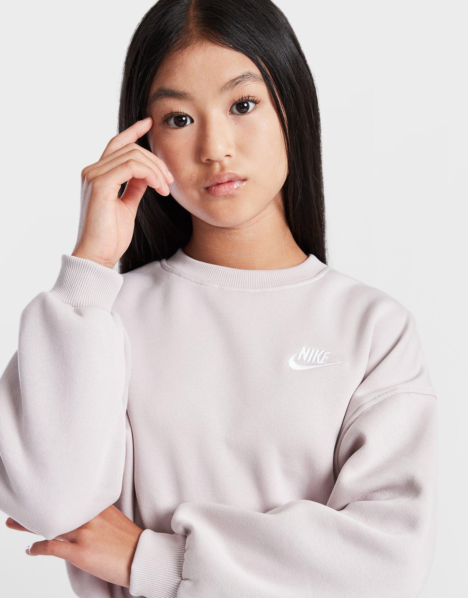Girls' Club Fleece Crop Crew Sweatshirt Junior