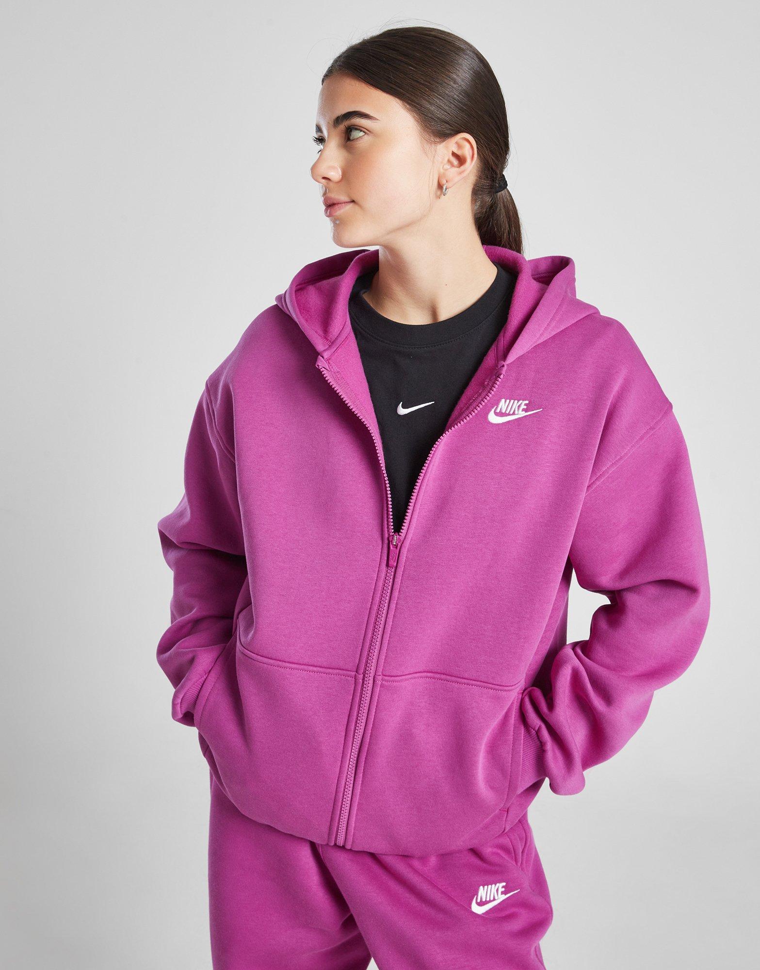 Girls' Club Full Zip Oversized Hoodie Junior