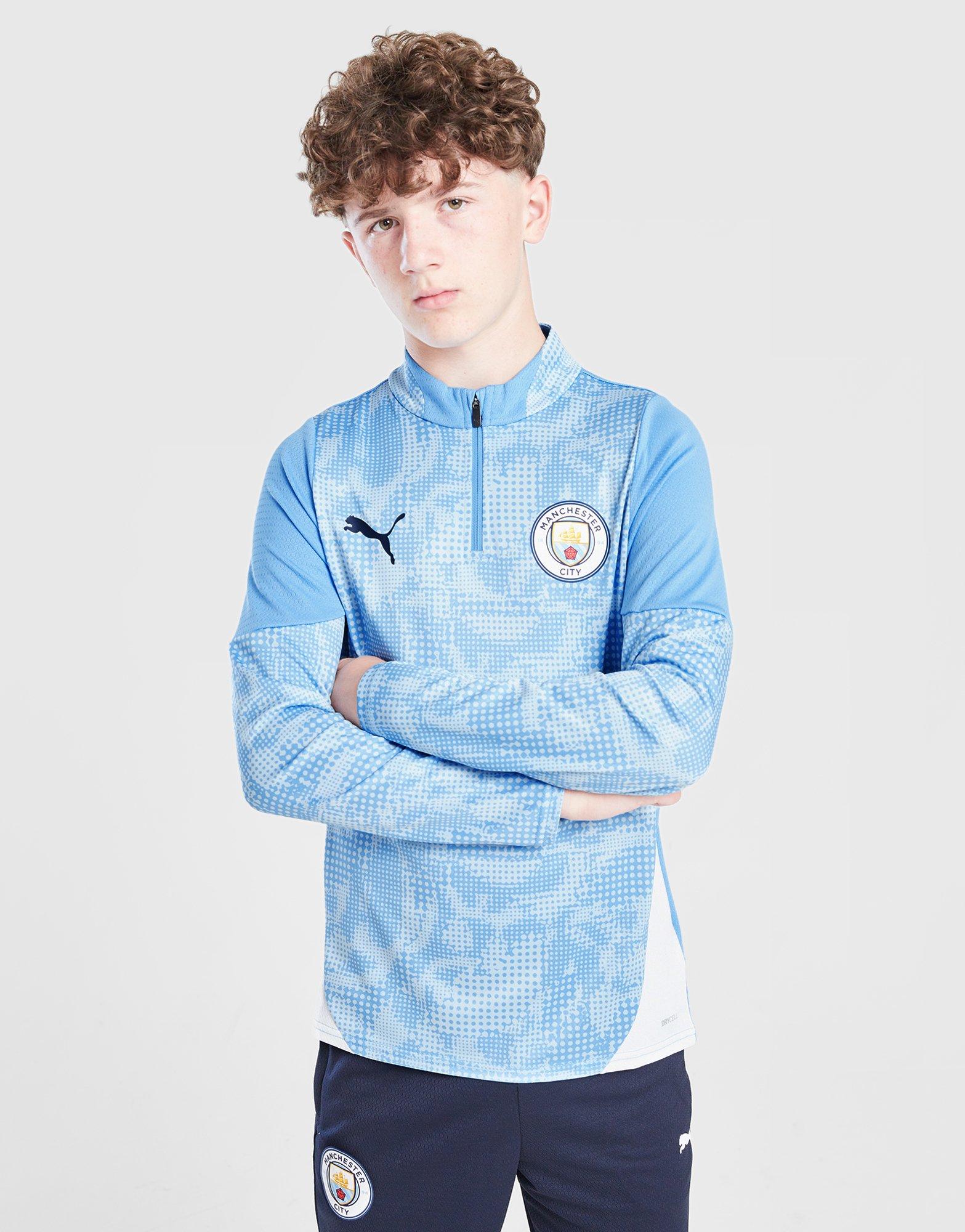 Manchester City FC 1/4 Zip Training Top Junior