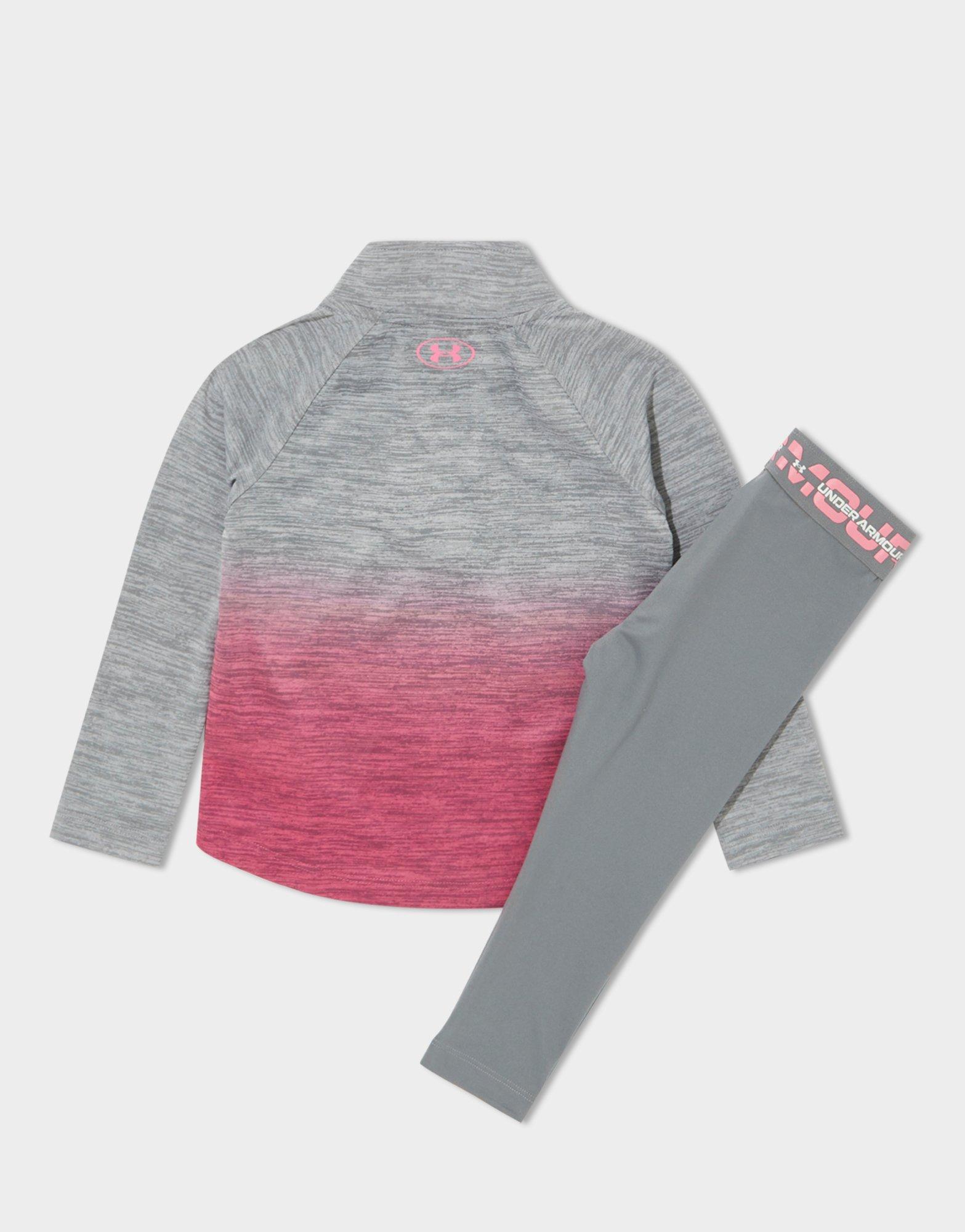 Girls' Fade 1/4 Zip Track Top/Leggings Set Infant