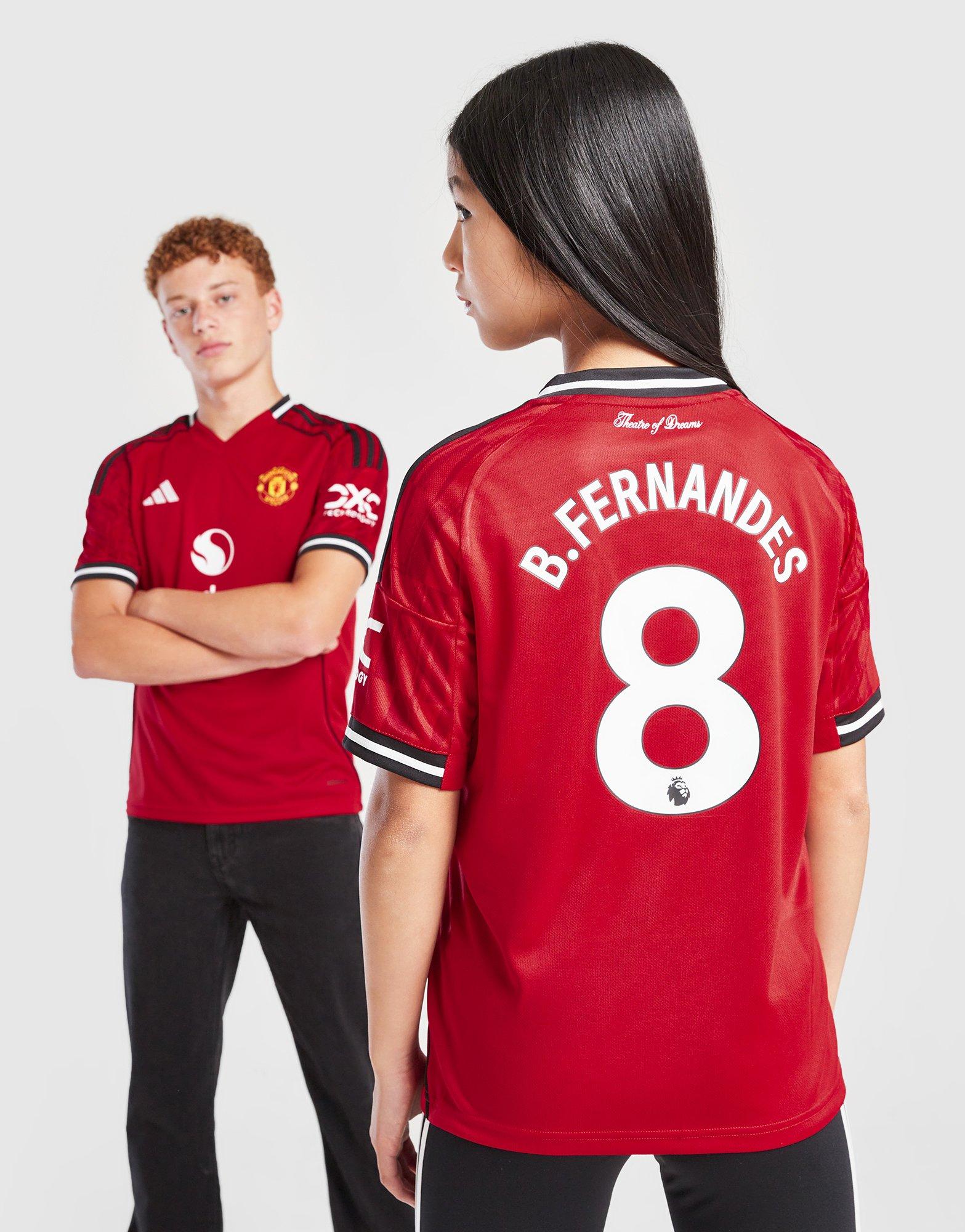 Manchester United FC 25/26 Fernandes Home Shirt JR
