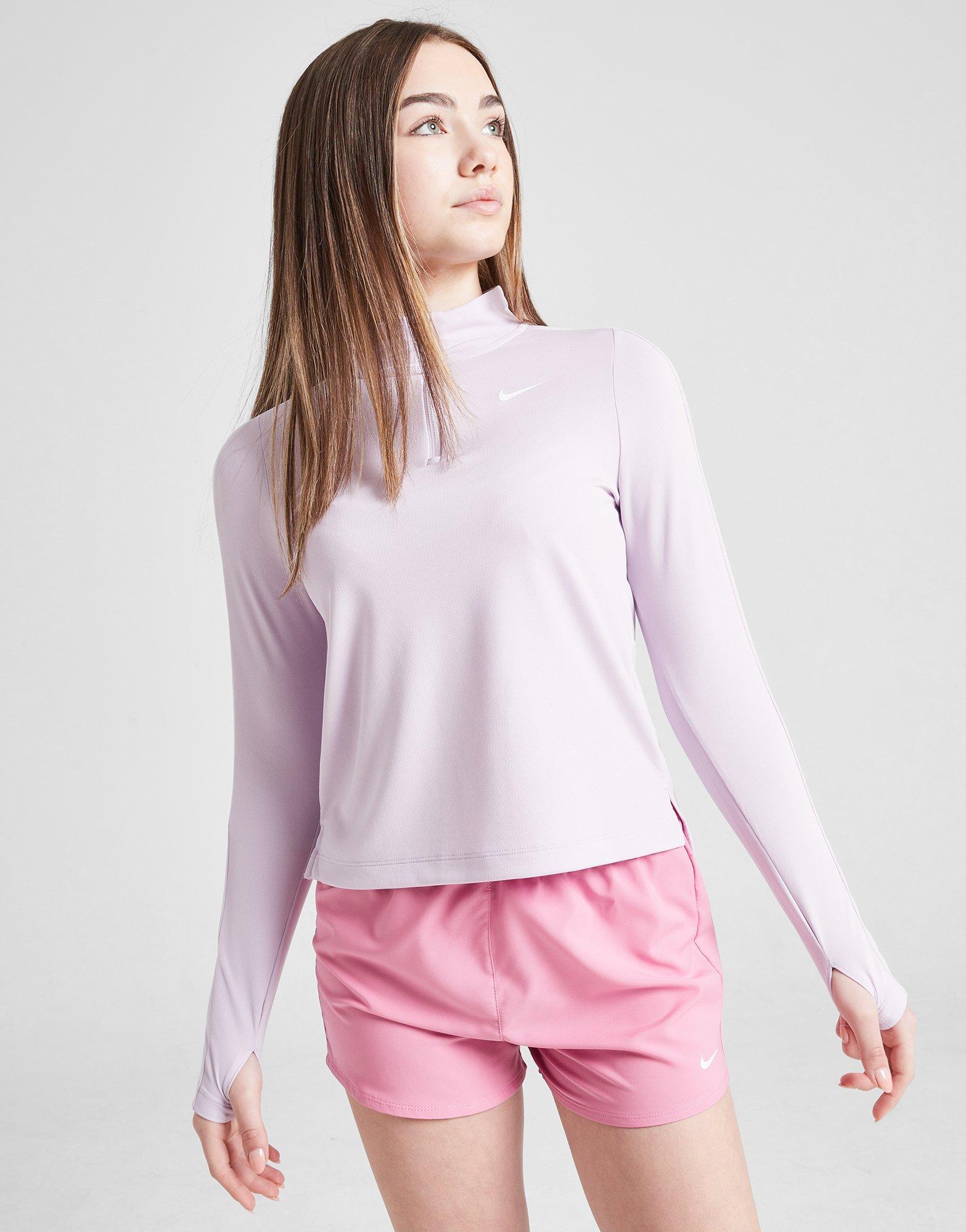 Girls' Fitness Long Sleeve 1/2 Zip Top Junior