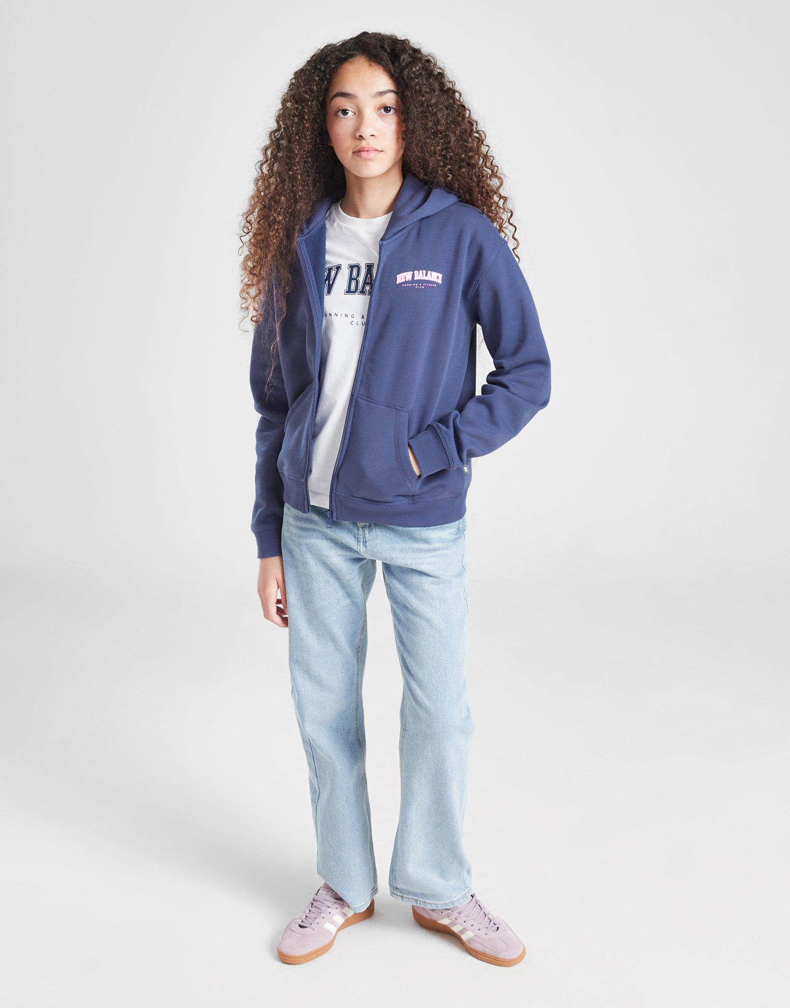 Girls' Arch Logo Full Zip Hoodie Junior