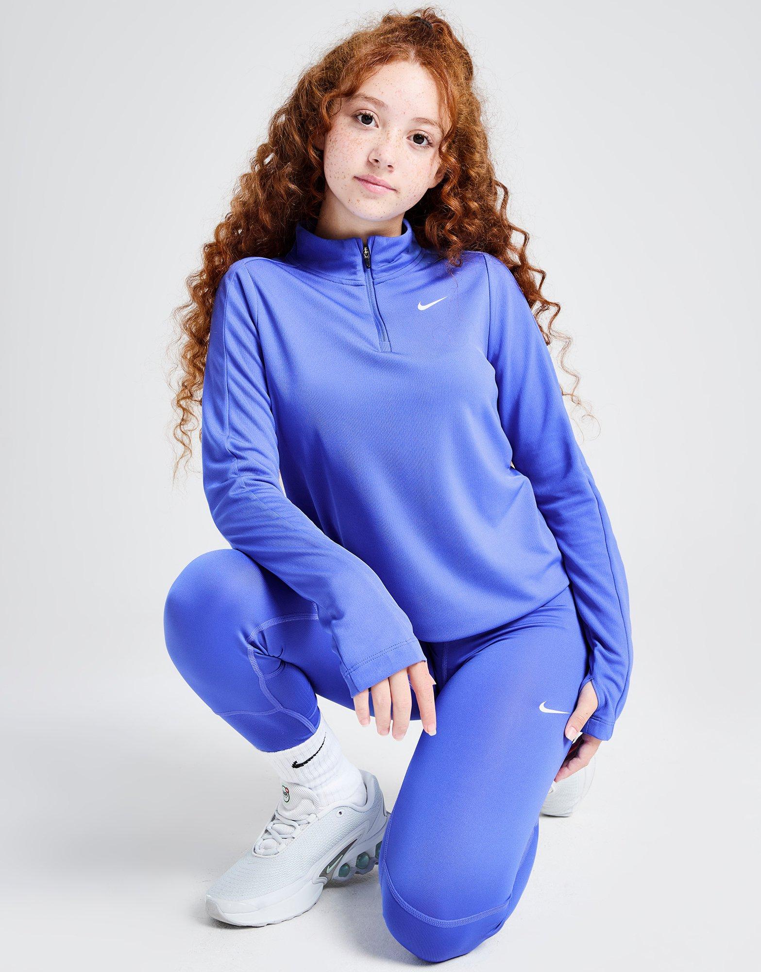Girls' Dri-FIT Long Sleeve 1/2 Zip Top Junior