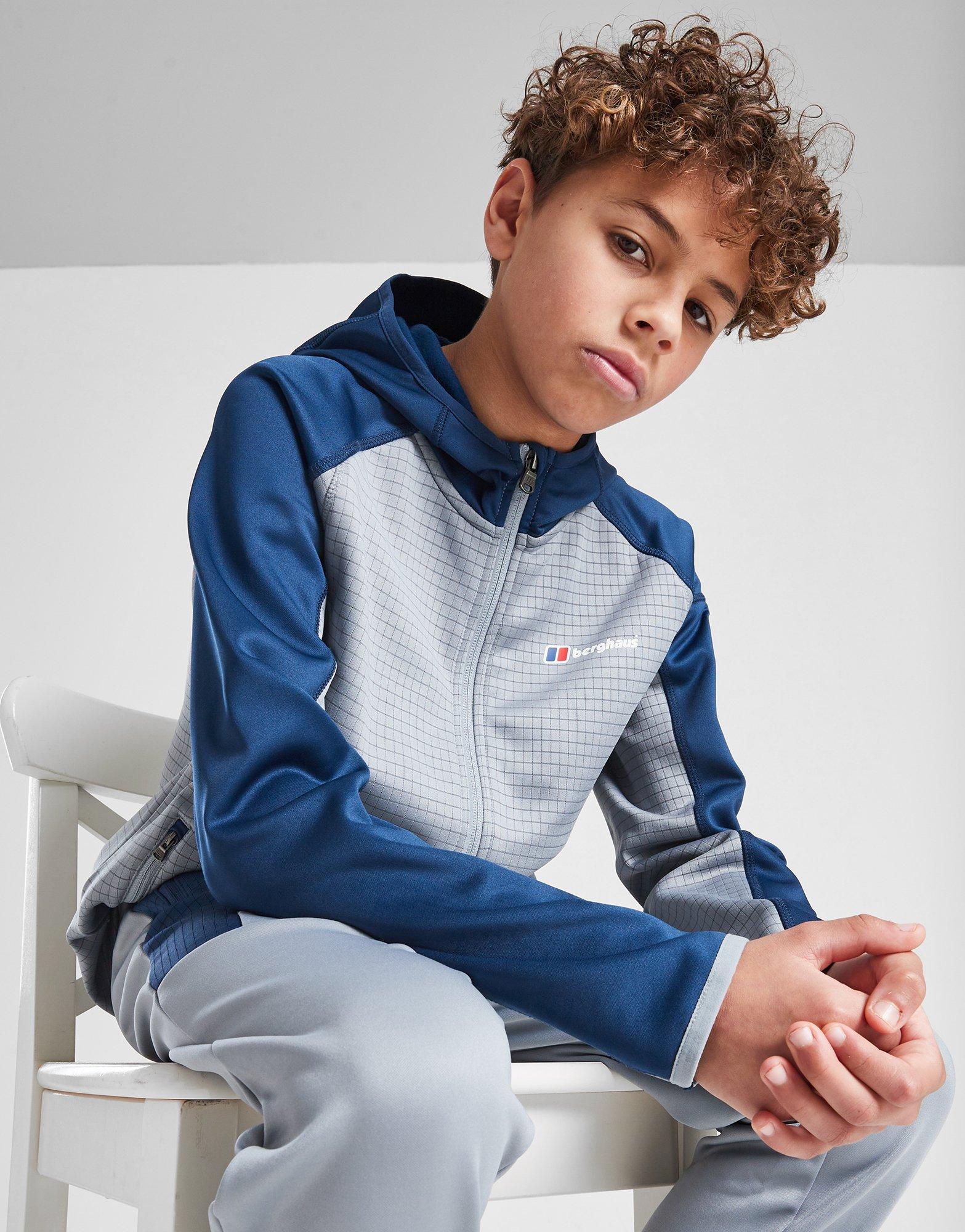 Grid Full Zip Hoodie Junior