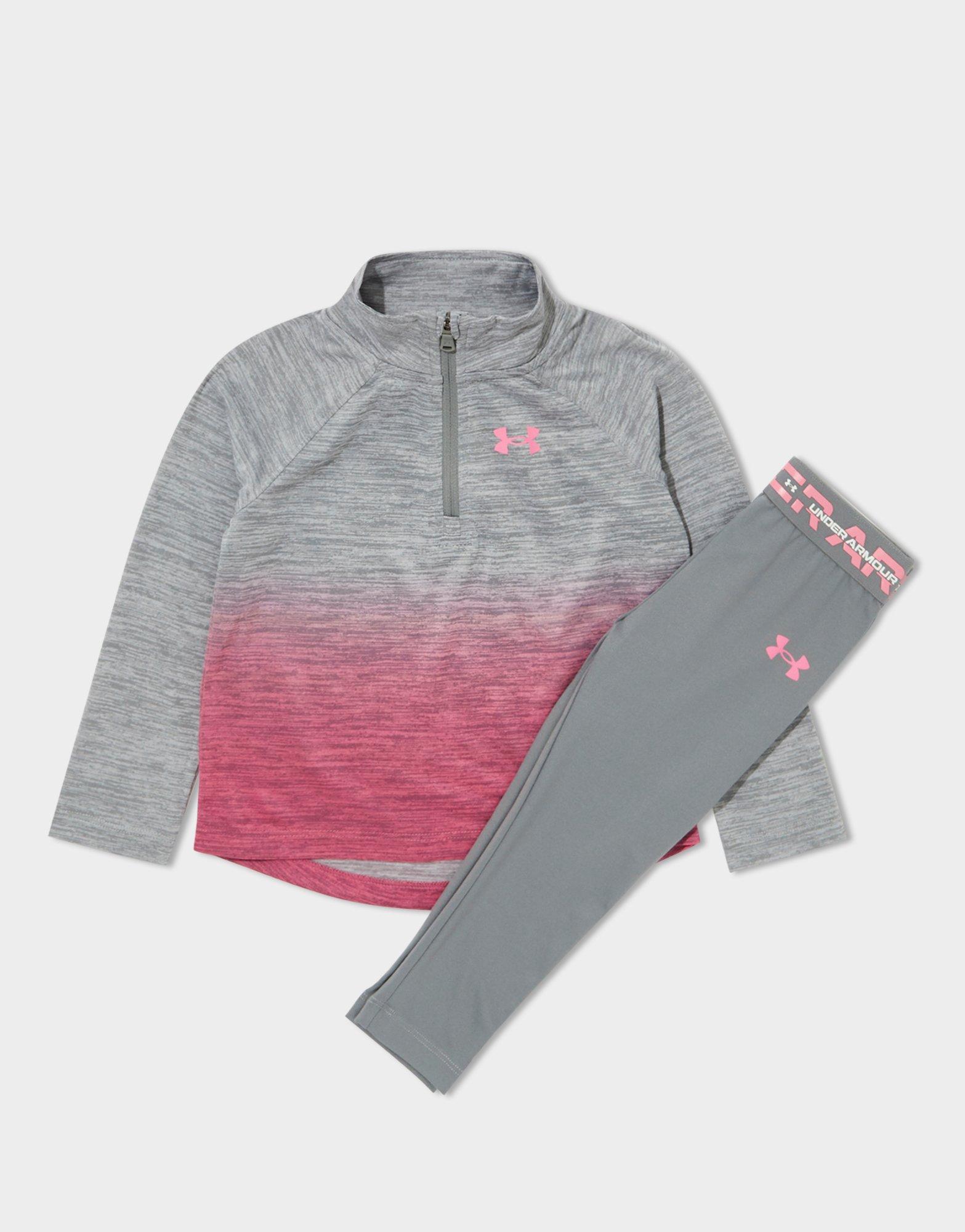 Girls' Fade 1/4 Zip Track Top/Leggings Set Infant