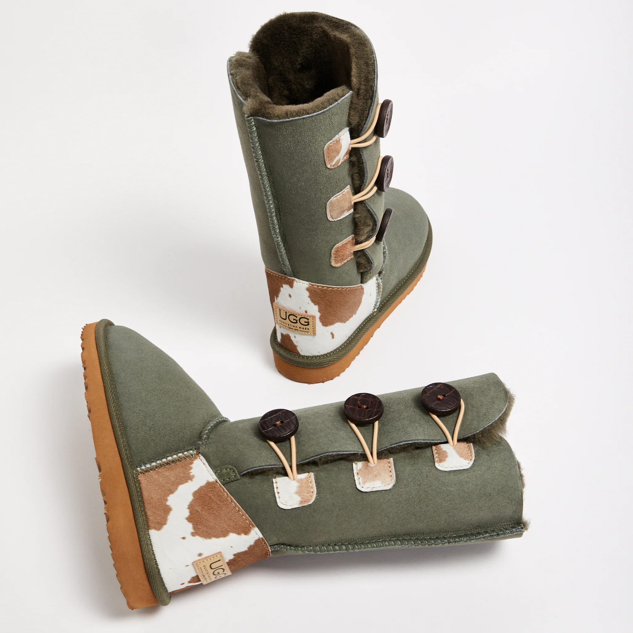 Women's Burleigh Button Triplet Calf