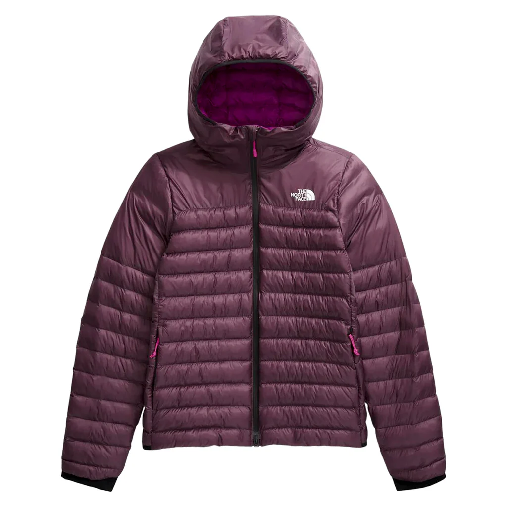 Terra peak women's hooded jacket - Midnight mauve