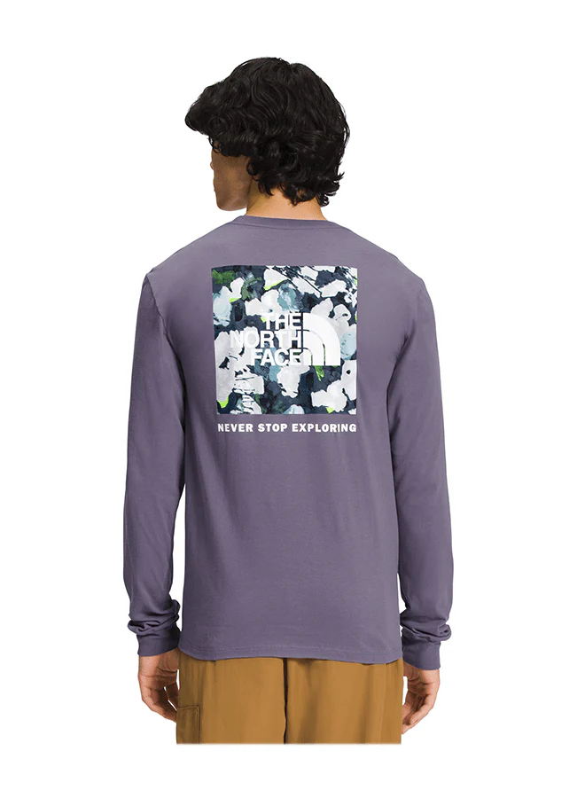 Long sleeve Box NSE - Lunar slate / Summit navy flower print