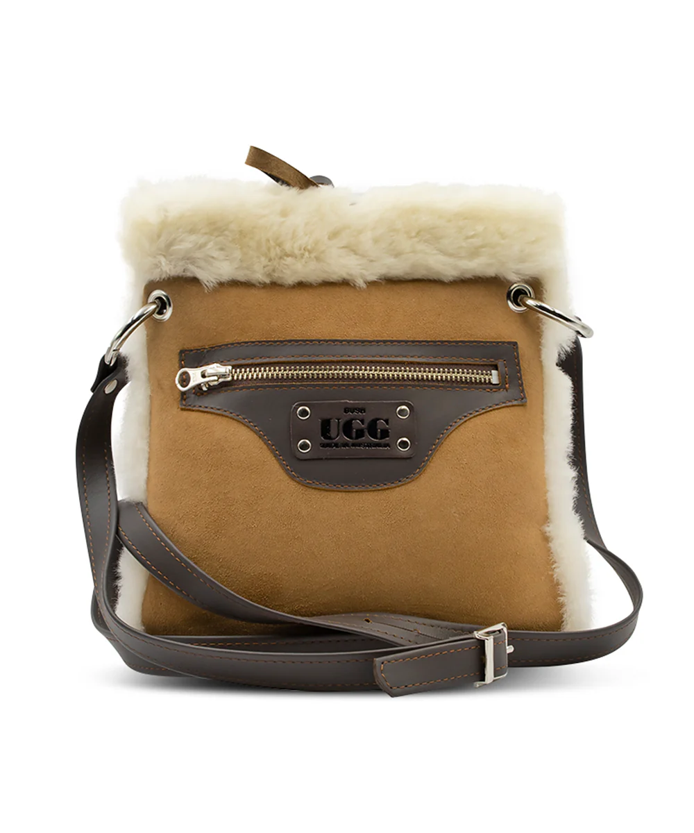 Ziptop Tie Shoulder Bag
