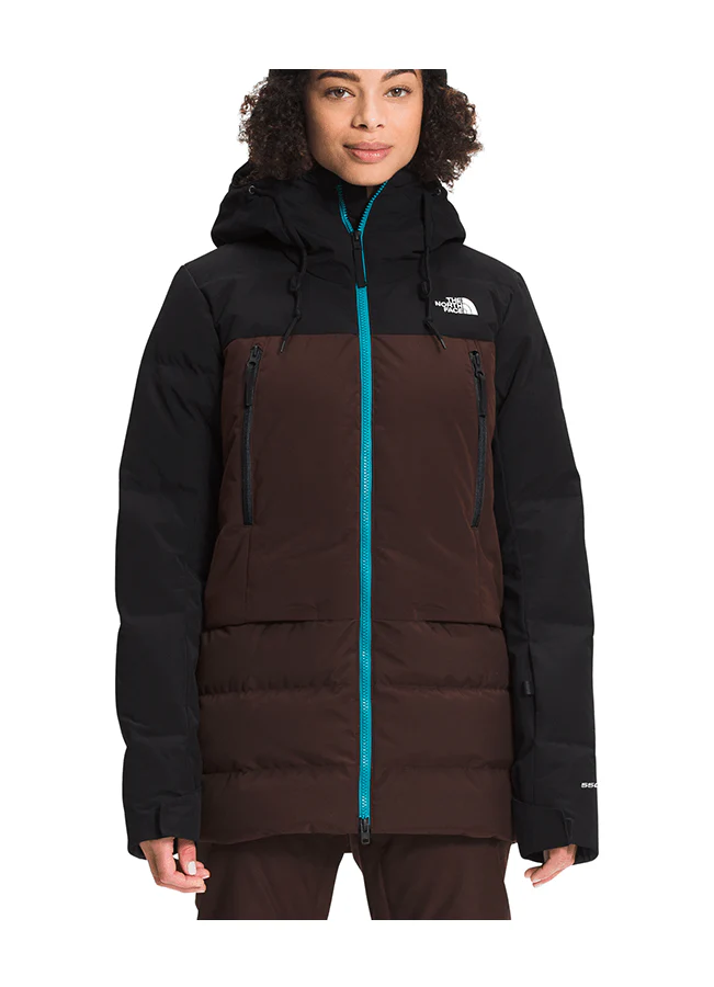 Women's jacket Pallie down - TNF black / Deep brown