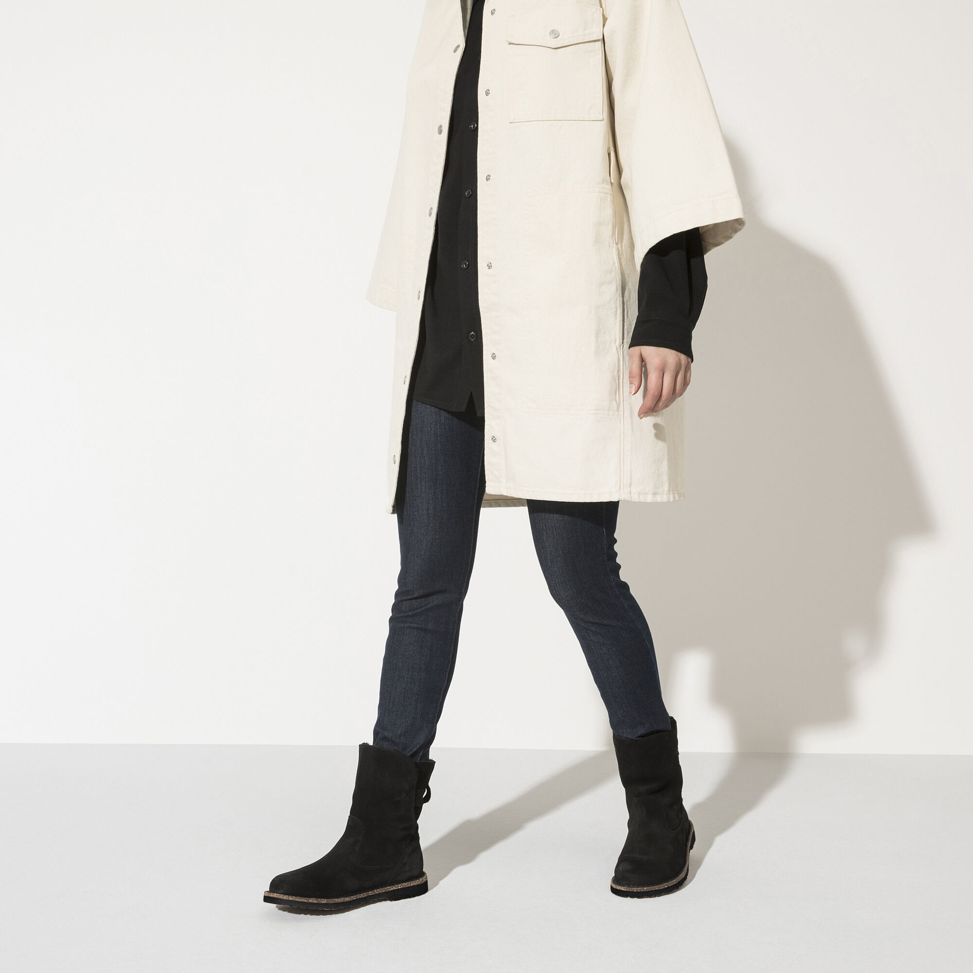 Uppsala Shearling Suede Leather