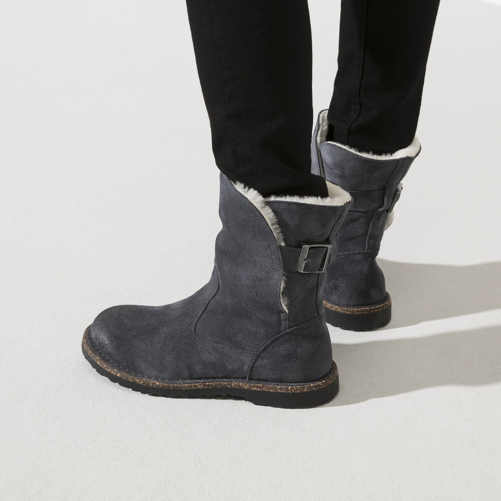 Uppsala Shearling Suede Leather