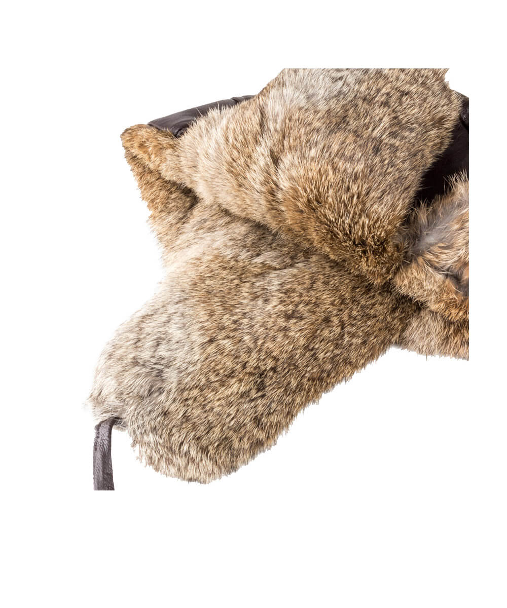 Rabbit Fur Aviator Hat