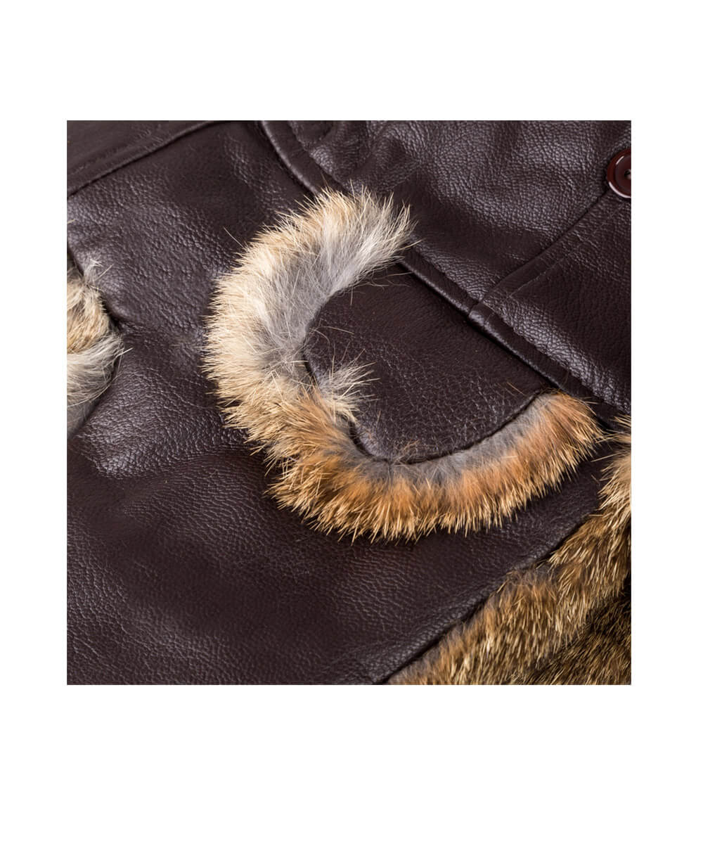 Rabbit Fur Aviator Hat