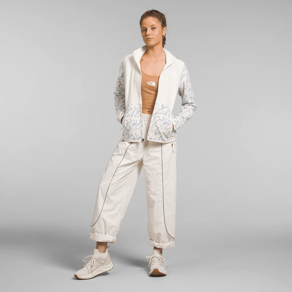 Alpine Polartec® 100 women's fleece - Dusty periwinkle dye / Gardenia white
