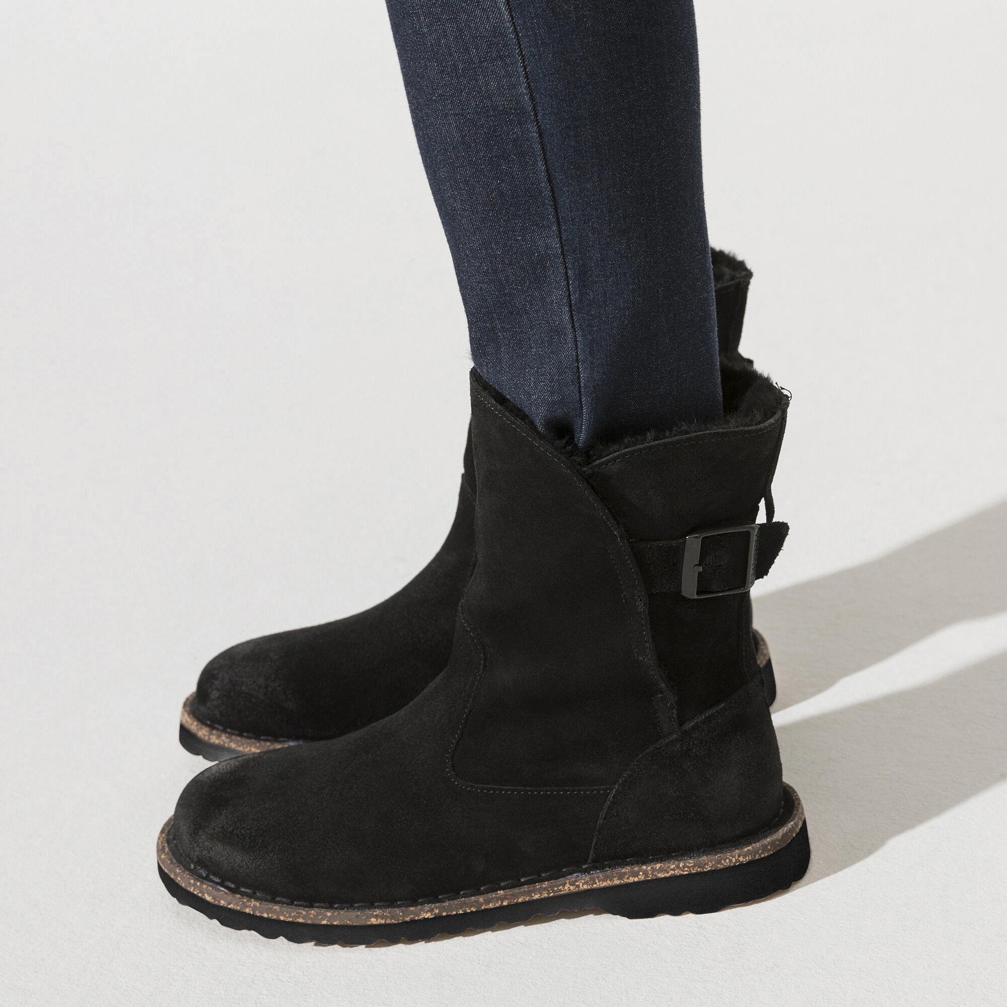 Uppsala Shearling Suede Leather