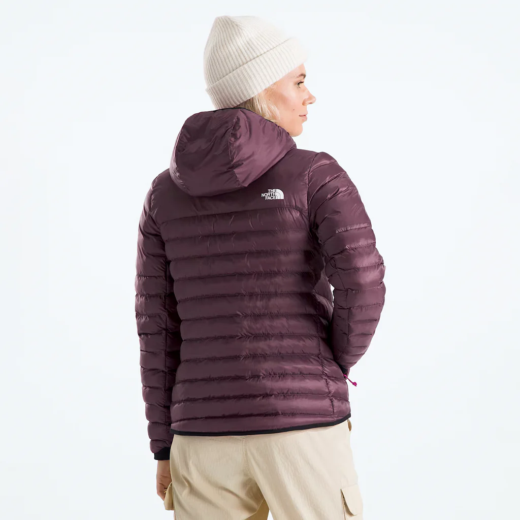 Terra peak women's hooded jacket - Midnight mauve