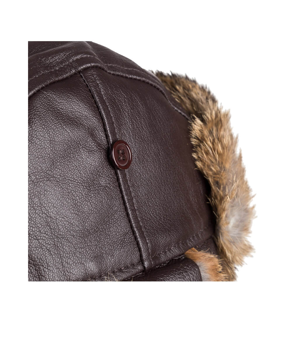 Rabbit Fur Aviator Hat