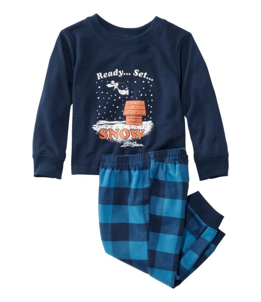 Toddlers' X Peanuts Flannel Pajamas
