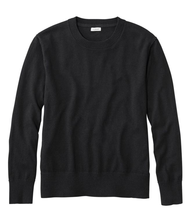 Women's Cotton/Cashmere Sweater, Crewneck