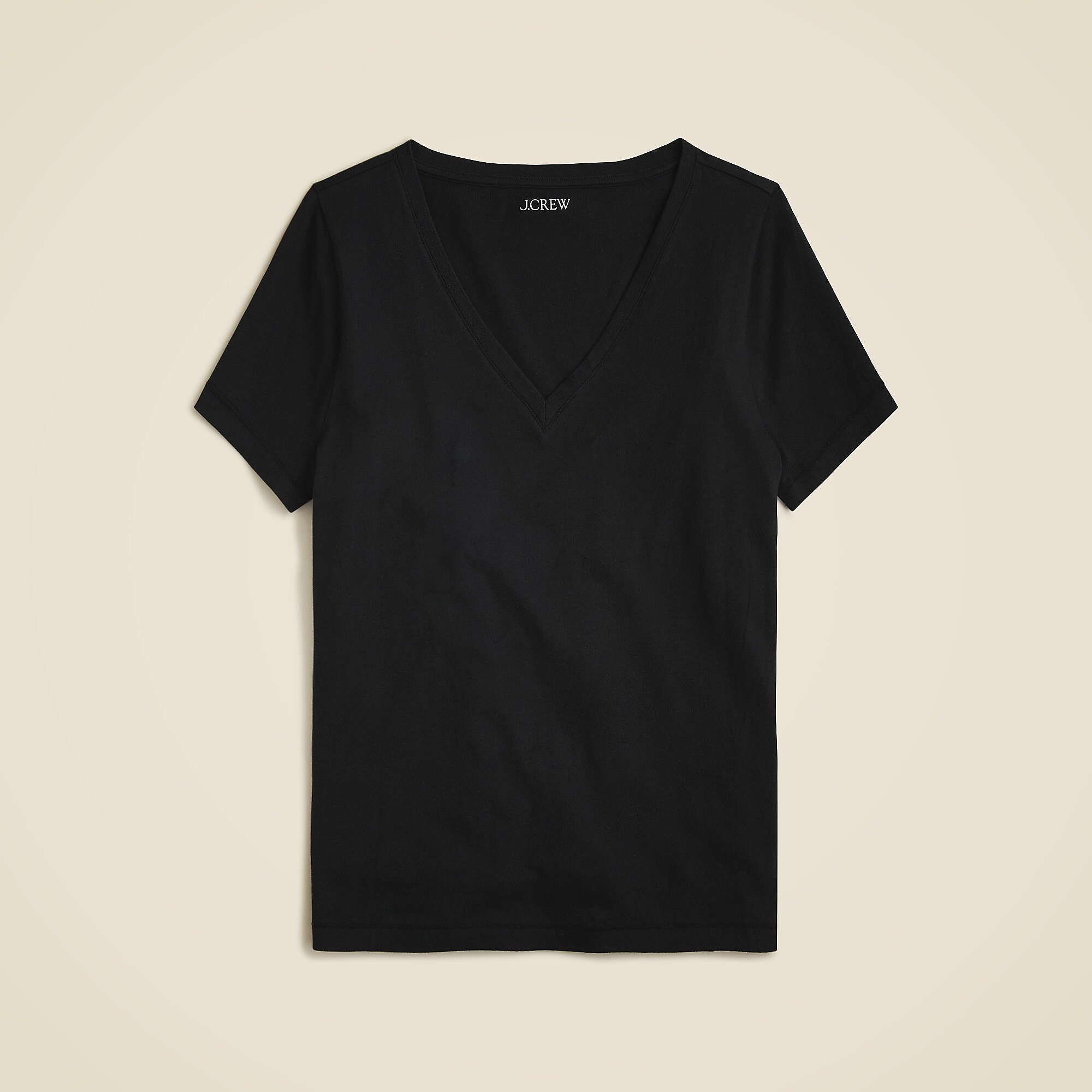 Vintage jersey classic-fit V-neck T-shirt-Black