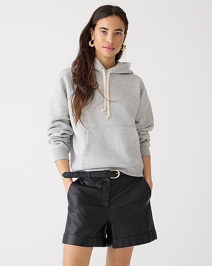 Heritage fleece hoodie-Hthr Grey