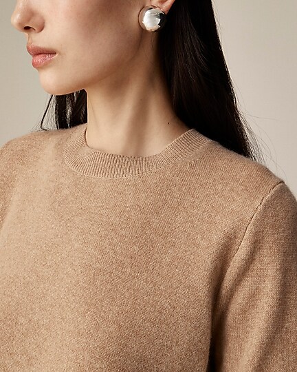 Cashmere classic-fit crewneck sweater-Hthr Camel