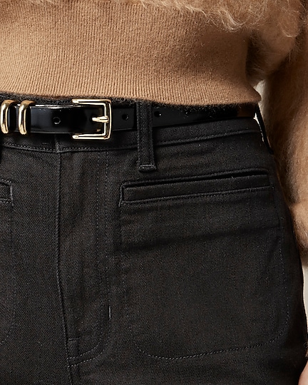 High-rise flare jean-Black Rinse