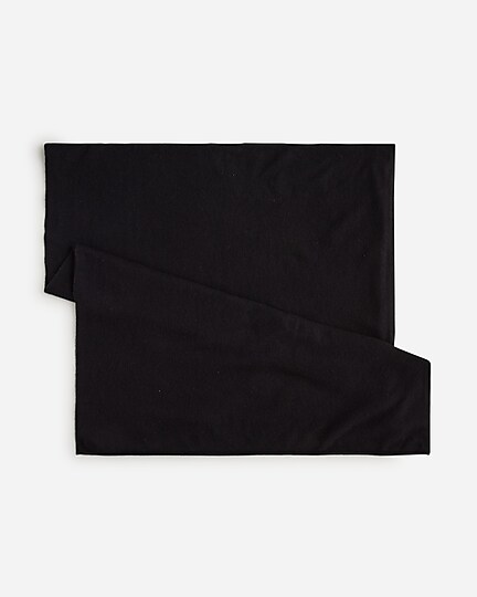 Oversized cashmere wrap-Black