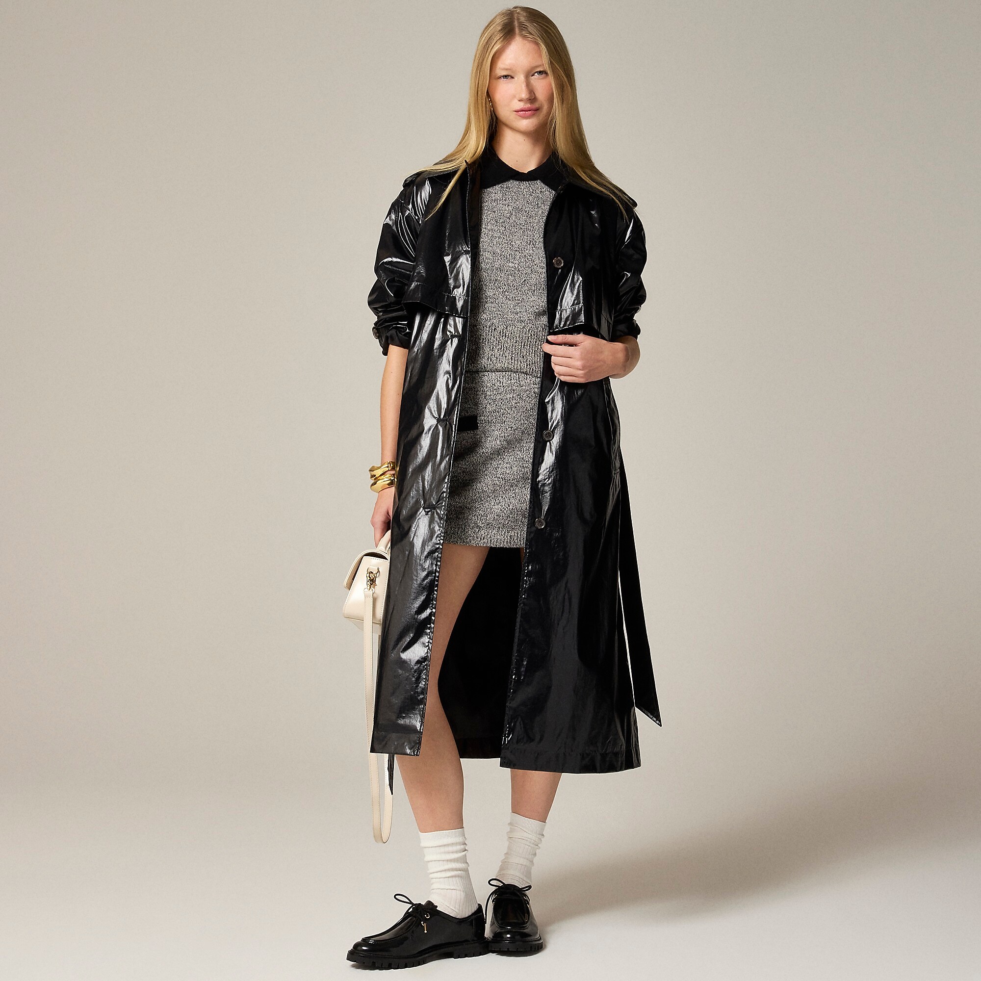 Rain-or-shine trench-Black