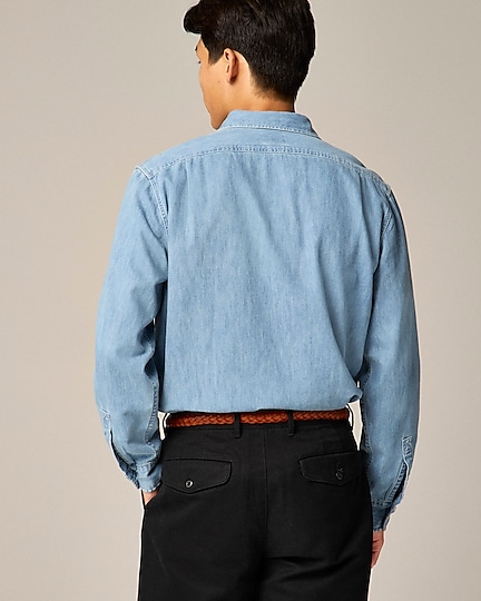 Midweight denim workshirt-Five Year Denim Wash