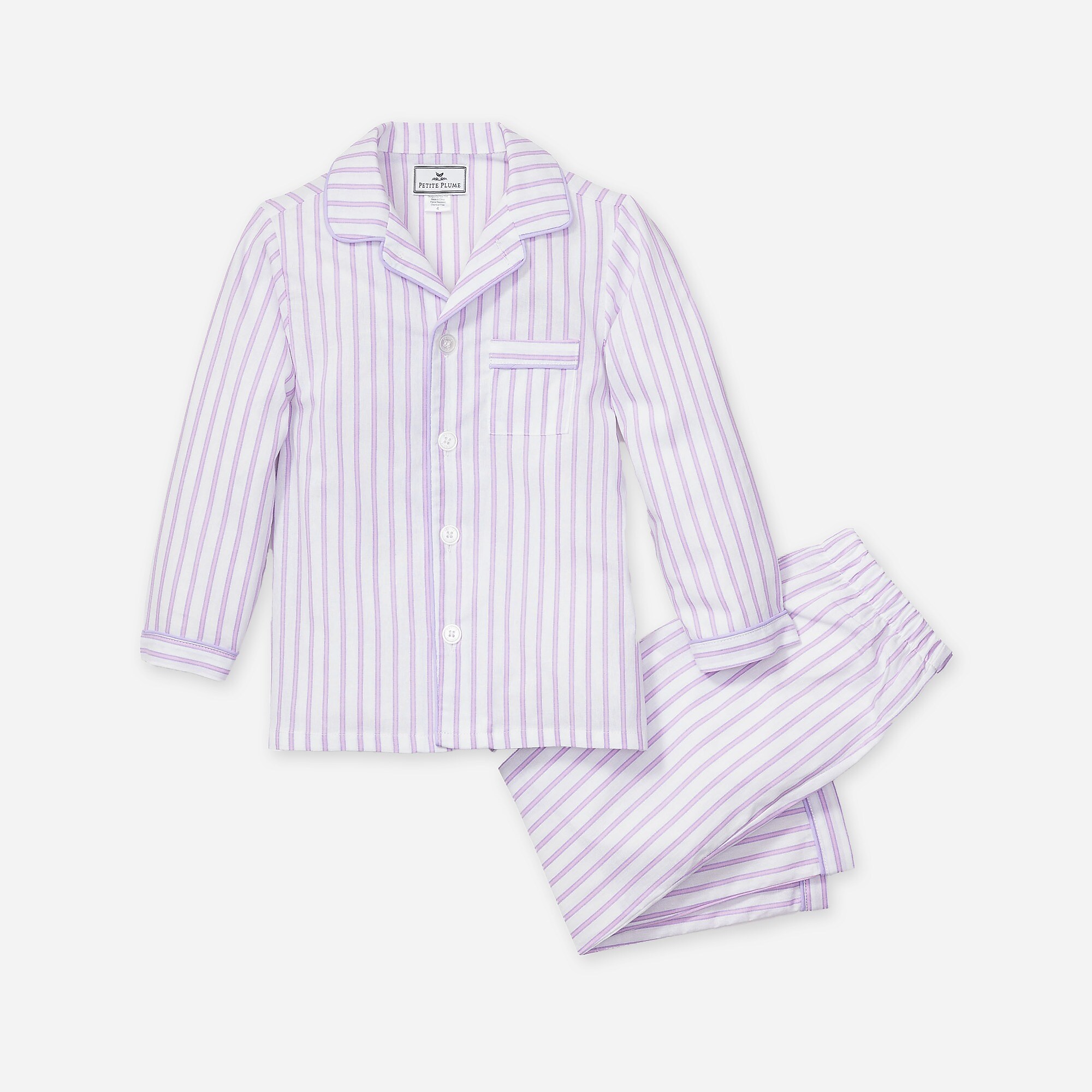 Petite Plume™ kids' pajama set-Light Purple