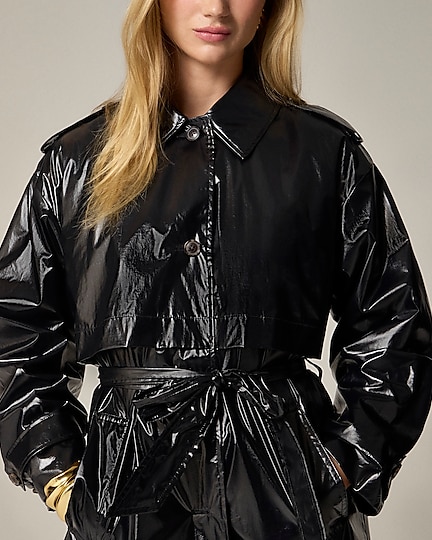 Rain-or-shine trench-Black