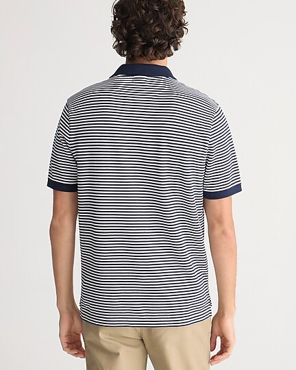 Classic piqué polo shirt-Navy White