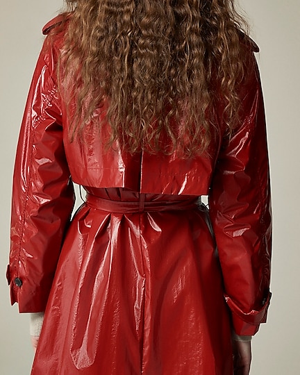 Rain-or-shine trench-Persian Red