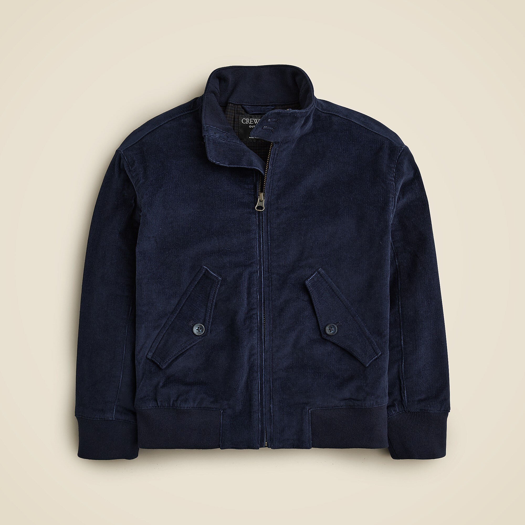 Kids' Harrington jacket in corduroy-Navy