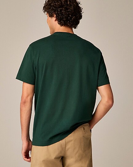 Relaxed premium-weight cotton no-pocket T-shirt-Jcrew Green